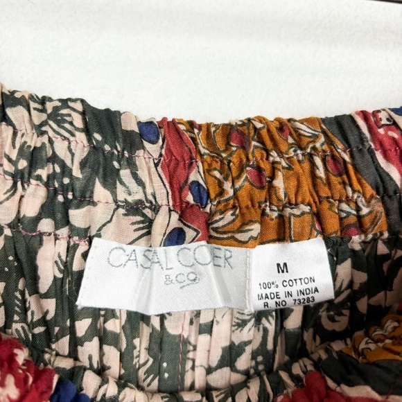 Vintage Casual Corner & Co Boho Elastic Waist Midi Skirt Sz M - Picture 5 of 7